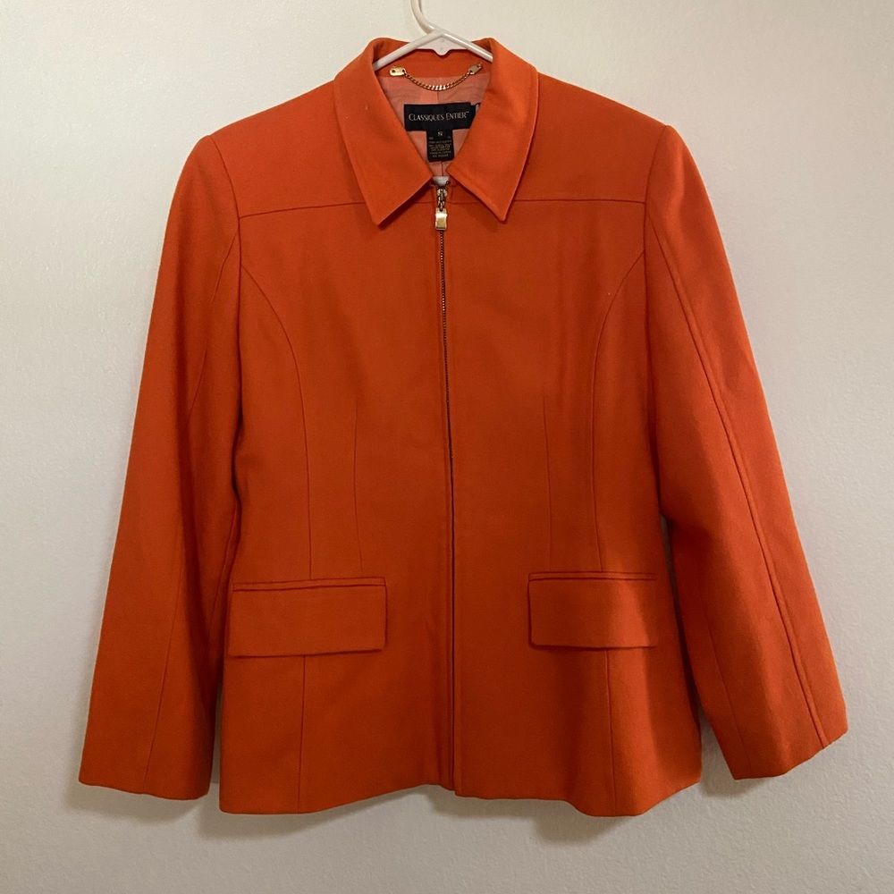 classiques entier Orange Wool Blazer Small